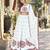 White Cotton Readymade Navratri Lehenga Choli with Gamthi Work