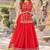 Orange Georgette Readymade Navratri Lehenga Choli with Mirror & Sequence Work