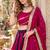 Magenta&Purple Cotton Readymade Navratri Lehenga Choli with Sequence Work