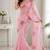 Women fandy satin floral diamond jarkan work designer saree