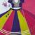 Multi Cotton Readymade Navratri Lehenga Choli with Sequence & Mirror Work