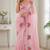 Women fandy satin floral diamond jarkan work designer saree