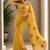 Women fandy satin floral embroidered diamond jarkan work saree