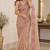 Women premium fandy satin floral diamond jarkan embroidery saree