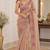 Women premium fandy satin floral diamond jarkan embroidery saree
