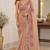 Women premium fandy satin floral diamond jarkan embroidery saree