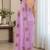 Women fandy satin designer floral diamond jarkan work saree