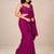 crush silk blend saree with designer sequence work blouse