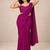 crush silk blend saree with designer sequence work blouse