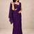 crush silk blend saree with stylish all over sequence work