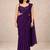 crush silk blend saree with stylish all over sequence work