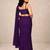 crush silk blend saree with stylish all over sequence work