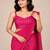 crush silk blend saree with premium sequence embellished blouse