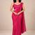 crush silk blend saree with premium sequence embellished blouse