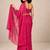crush silk blend saree with premium sequence embellished blouse