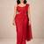 crush silk blend partywear saree with sparkling sequence blouse