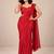 crush silk blend partywear saree with sparkling sequence blouse