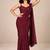 crush silk blend festive designer saree with sequence work blouse
