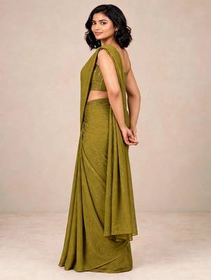 crush silk blend luxury saree with designer sequence embellished blouse 2