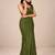 crush silk blend fancy partywear saree with sequence embellished blouse