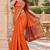 silk blend saree paired with a beautifully matching woven blouse