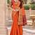 silk blend saree paired with a beautifully matching woven blouse