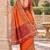 silk blend saree paired with a beautifully matching woven blouse