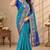 festive silk blend saree crafted with elegant woven borders and a beautifully matching blouse