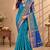 festive silk blend saree crafted with elegant woven borders and a beautifully matching blouse