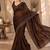 Fandy satin fabric saree featuring all-over intricate jarkan work