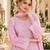Pink georgette readymade suit with embroidery & sequence work