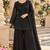 Black georgette readymade suit with embroidery & sequence work