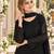 Black georgette readymade suit with embroidery & sequence work