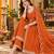 Women's elegant roman silk front-cut anarkali kurti set with organza dupatta