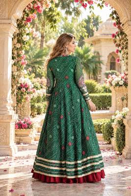 Maroon Rayon Readymade Navratri Lehenga Choli with Kutchi Patchwork 3