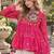 Rani&White Georgette Readymade Navratri Lehenga Choli with Kutchi Patchwork