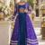 Teal Rayon Readymade Navratri Lehenga Choli with Kutchi Patchwork