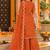 Women's roman silk kurti set with organza dupatta – elegant ethnic wear