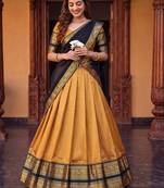 Tradition South Style Poly Cotton Half Saree