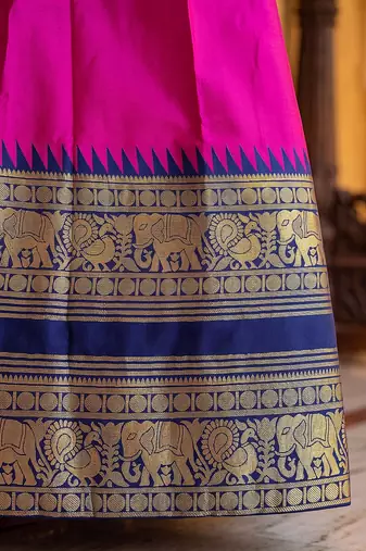 Tradition South Style Poly Cotton Half Saree