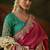 raspberry  viscose zari heavy embroidery sequince work designer  saree
