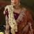rust viscose zari heavy embroidery sequince work designer  saree