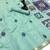 aqua blue floral muga cotton blend jamdani saree with blouse