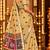 beige floral muga cotton blend jamdani saree with blouse