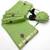 green floral muga cotton blend jamdani saree with blouse