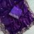 Beautiful purple cut work border fancy saree with embroidered blouse