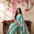 Green ombre party wear saree
