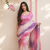 Pink ombre party wear saree
