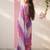 Pink ombre party wear saree
