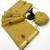 yellow floral muga cotton blend jamdani saree with blouse